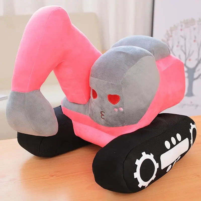 peluche pelleteuse - Rose / 26cmx23cm