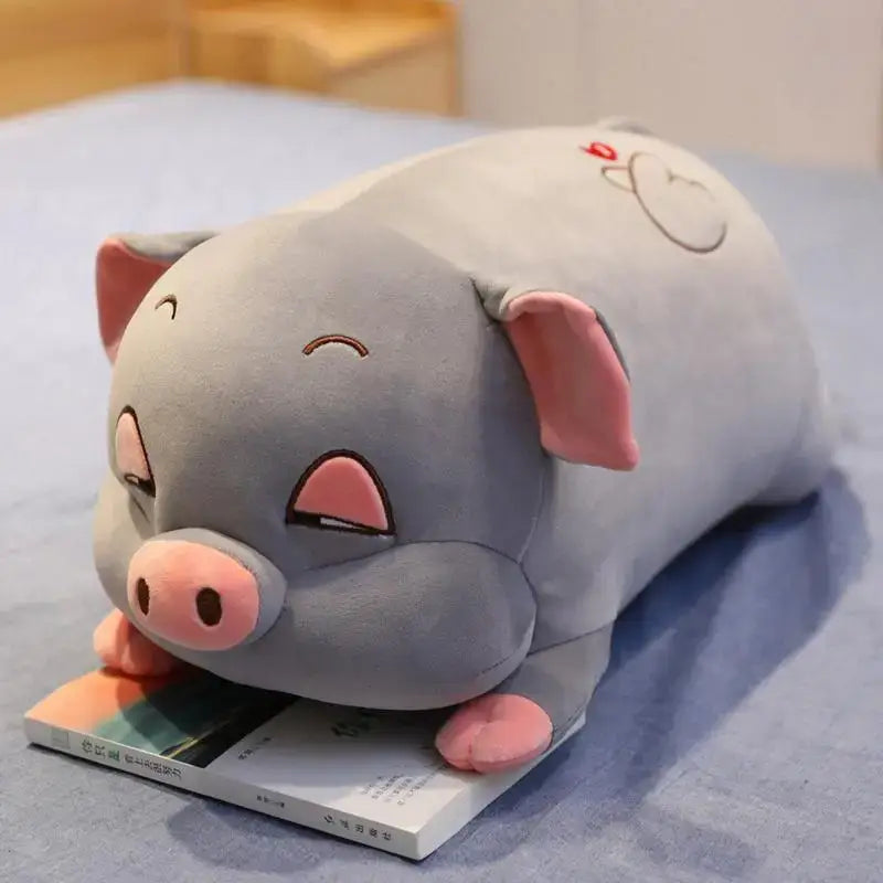peluche petit cochon - Gris / 40cm