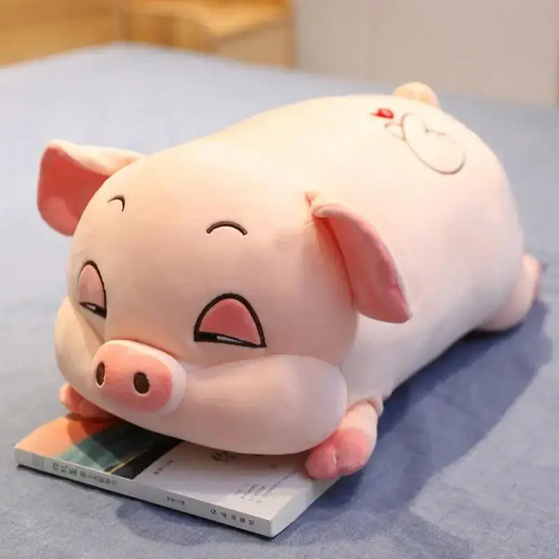 peluche petit cochon - Rose / 40cm