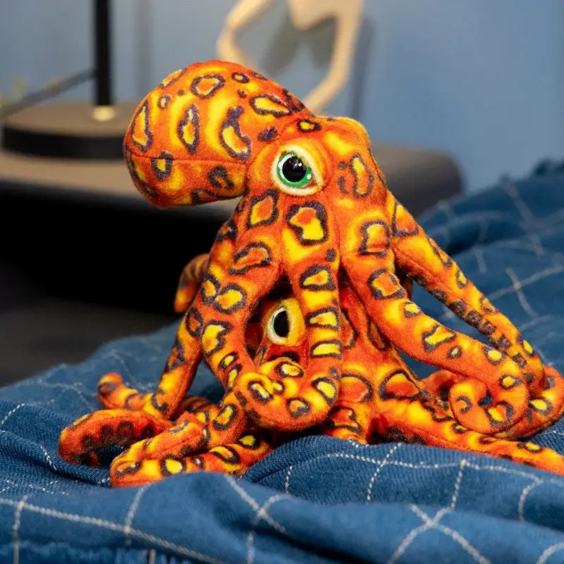peluche pieuvre orange