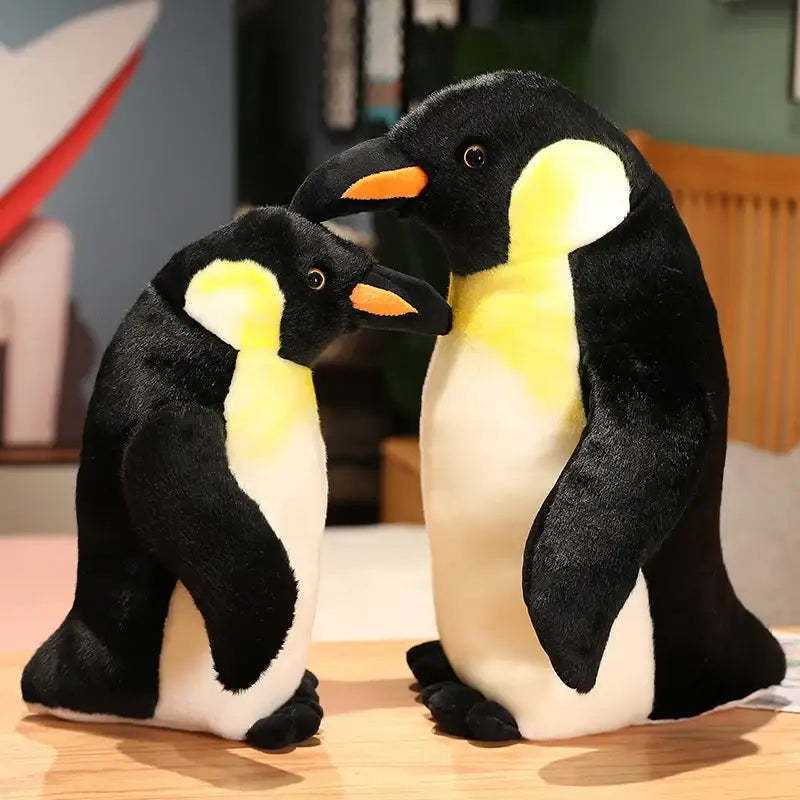 peluche pingouin gros yeux