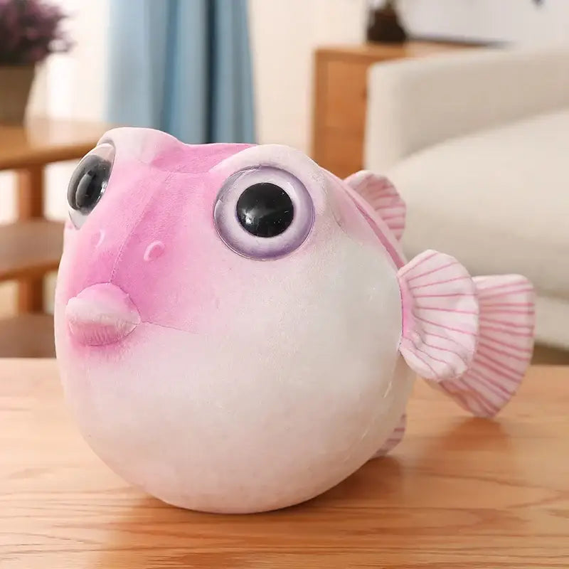 peluche poisson globe - Rose / 26cm