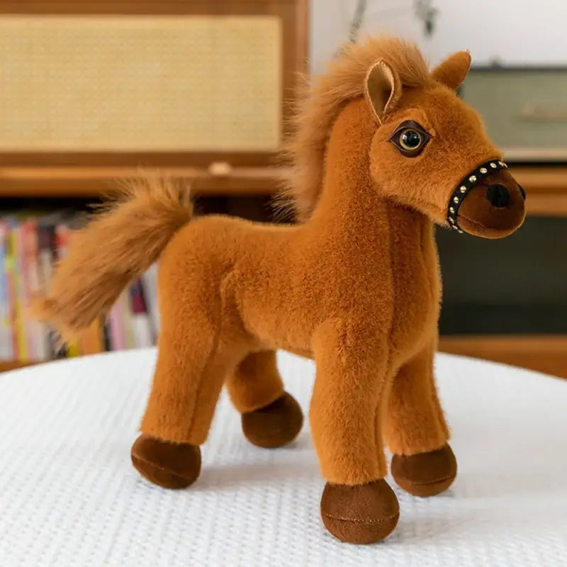 peluche poney - Brun Clair