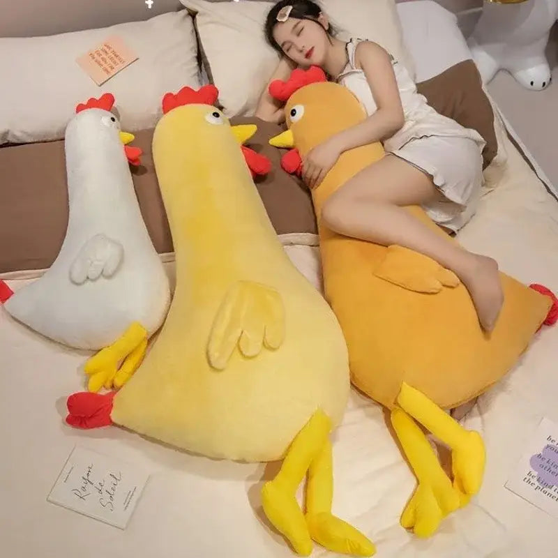 peluche poule geante