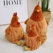 peluche poule rousse