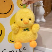 peluche poussin jaune