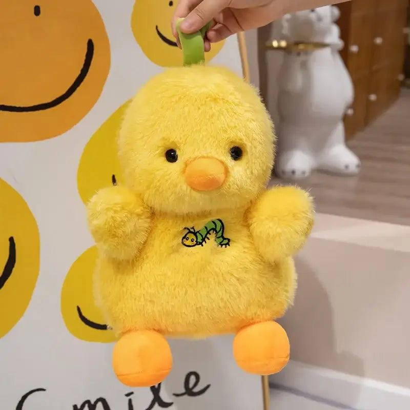 peluche poussin jaune