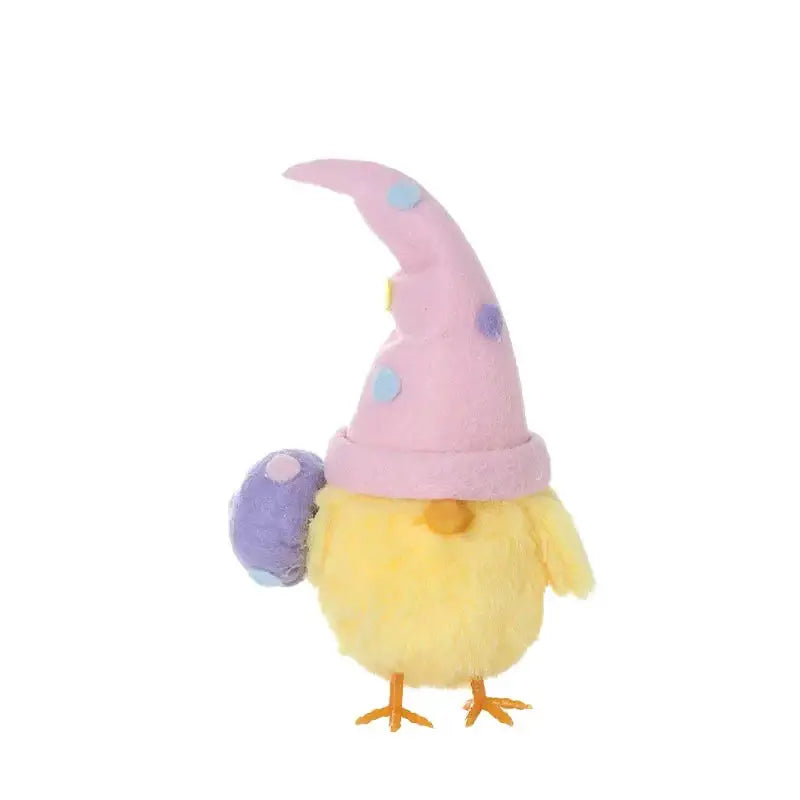 peluche poussin paques - Rose