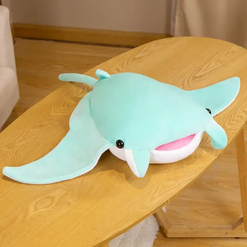 peluche raie manta - Vert / 70cm