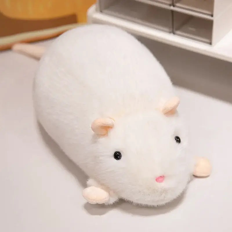peluche rat - Blanc / 50cm
