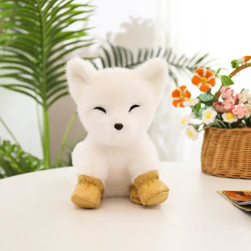 peluche renard des neiges