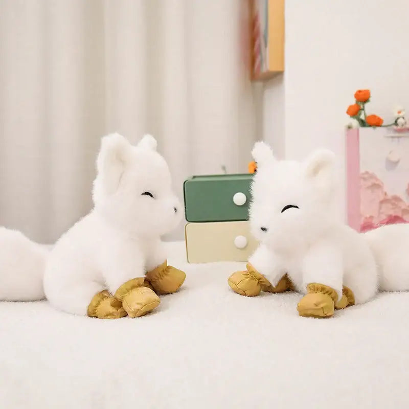 peluche renard des neiges