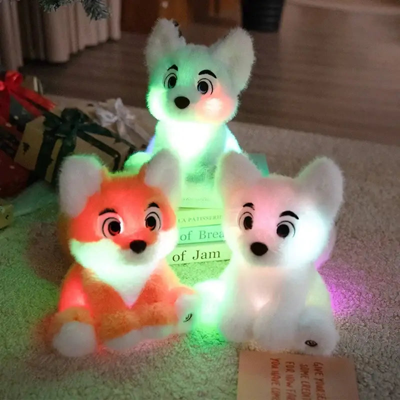peluche renard lumineux