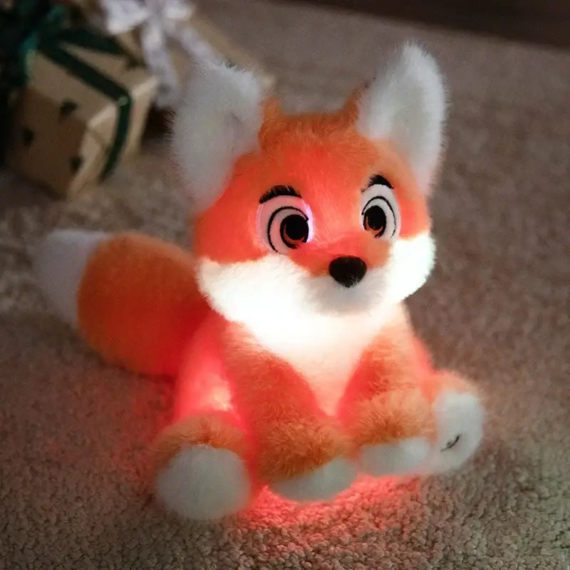 peluche renard lumineux