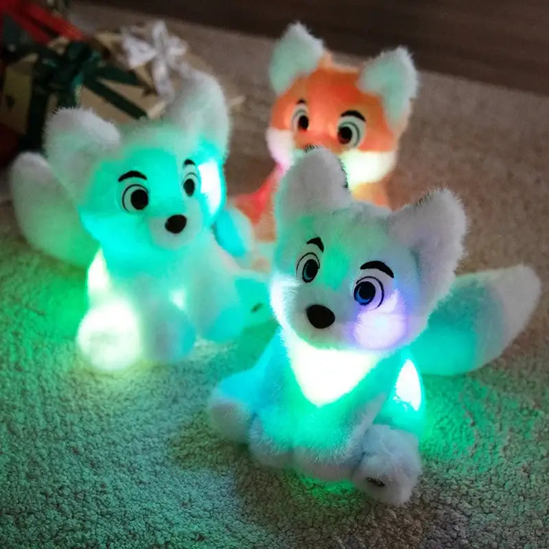 peluche renard lumineux
