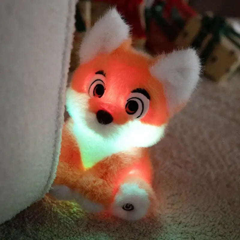 peluche renard lumineux