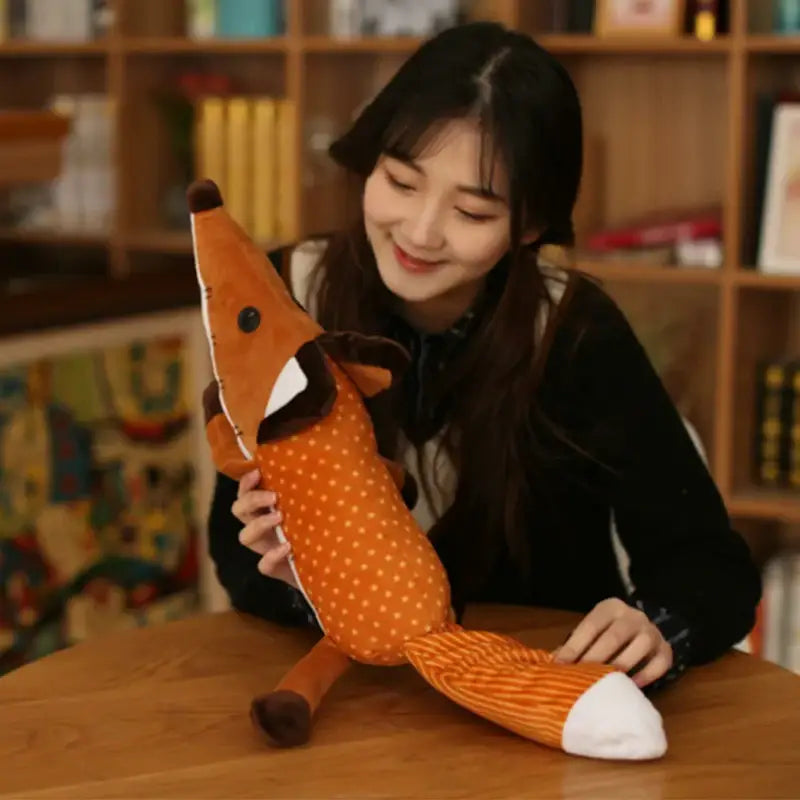 peluche renard plat - 40cm