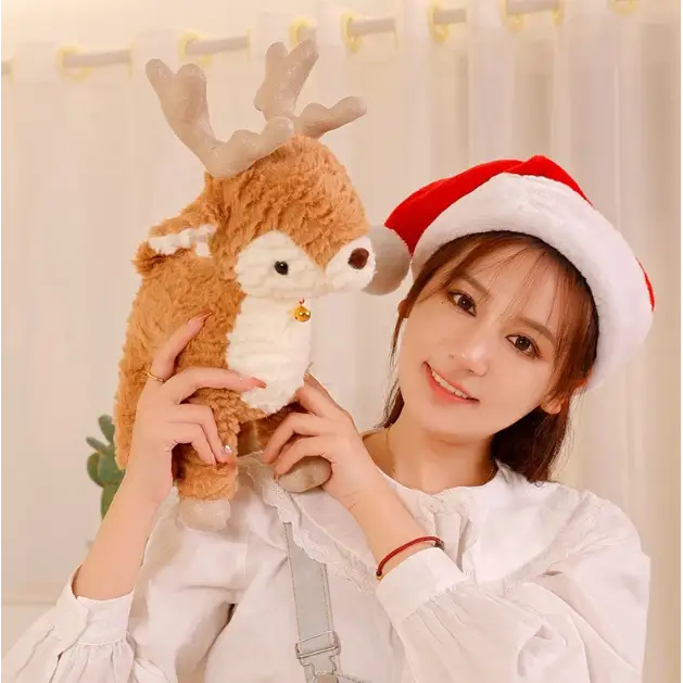 peluche renne du pere noel