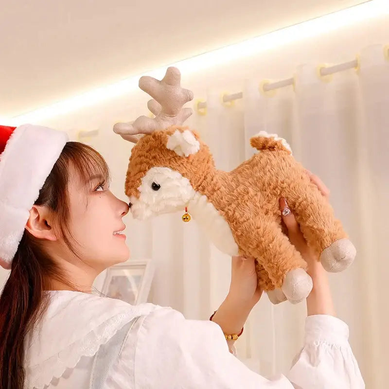 peluche renne du pere noel