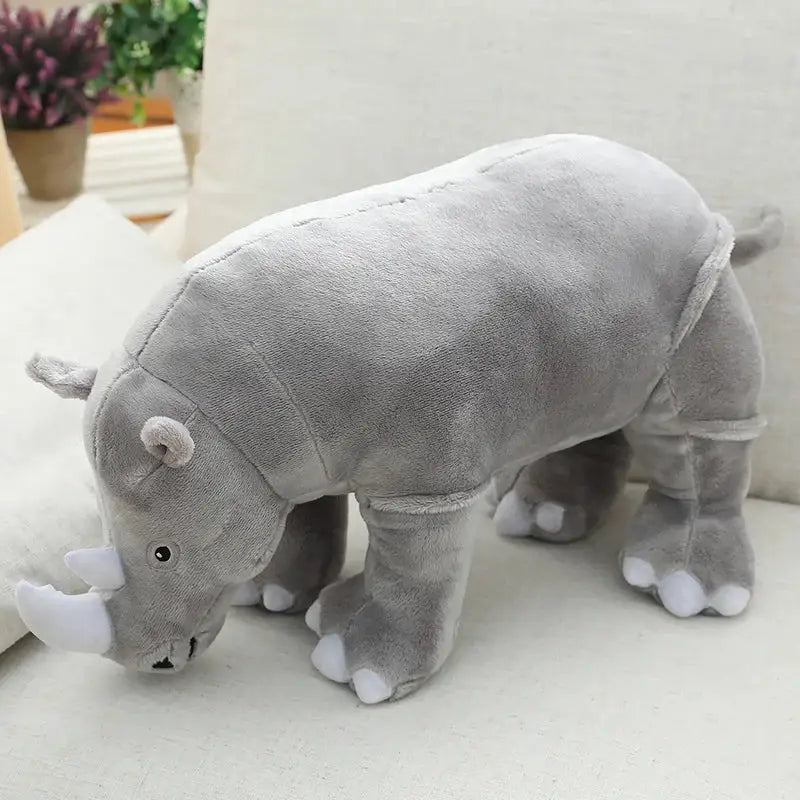 peluche rhinocéros - Gris / 40cm