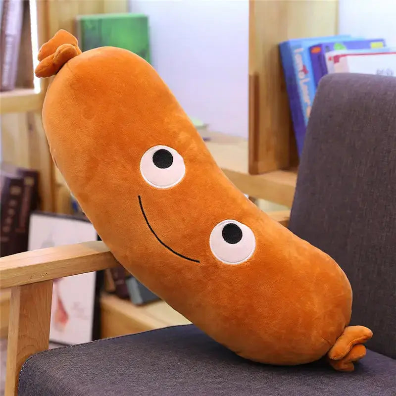 peluche saucisse 20cm