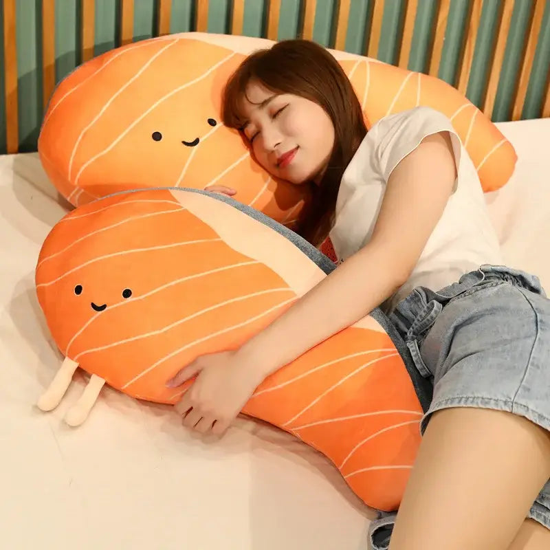 peluche saumon 50cm