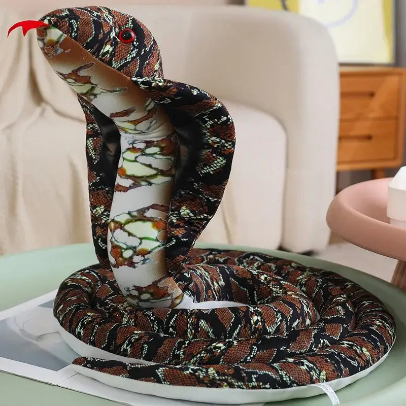 peluche serpent 3m - Brun