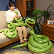 peluche serpent vert