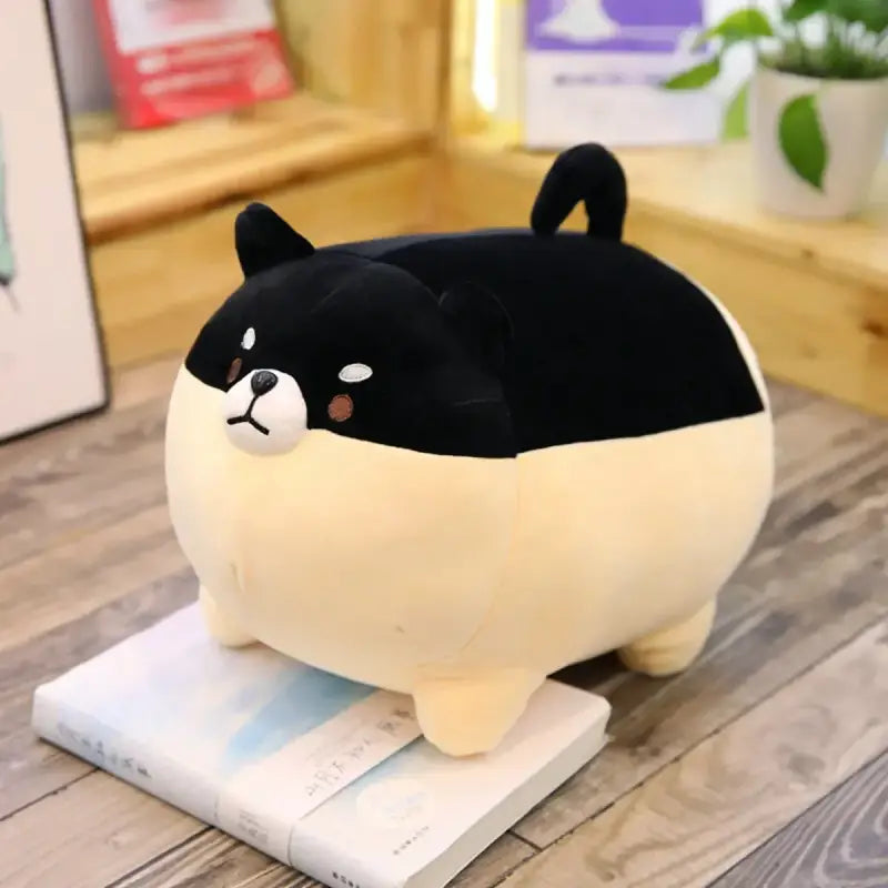 peluche shiba kawaii - Noir / 30cm