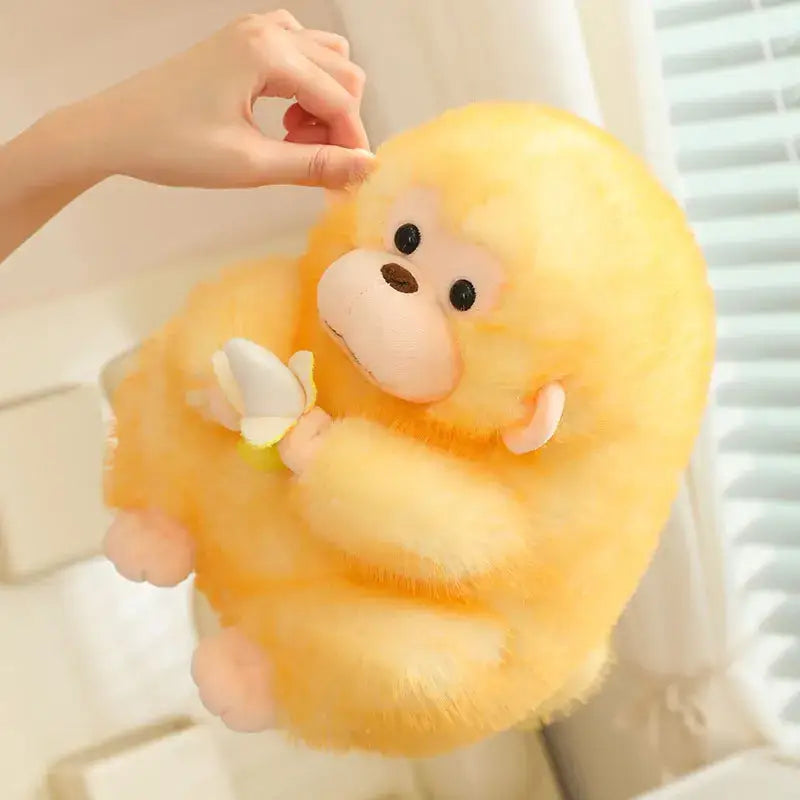 peluche singe banane