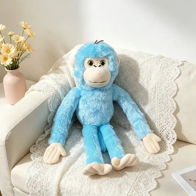 peluche singe bleu - Bleu