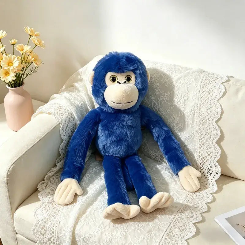 peluche singe bleu - Bleu Foncé
