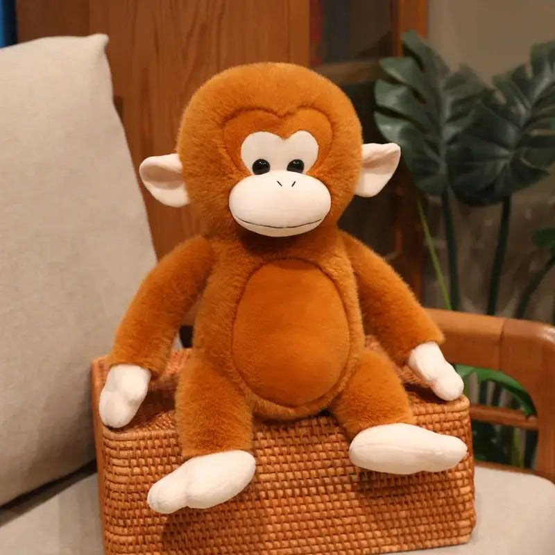 peluche singe chimpanzé - Brun Clair / 28cm
