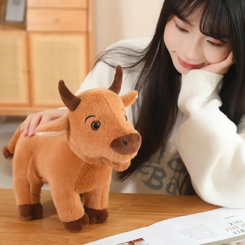 peluche taureau - 25cm