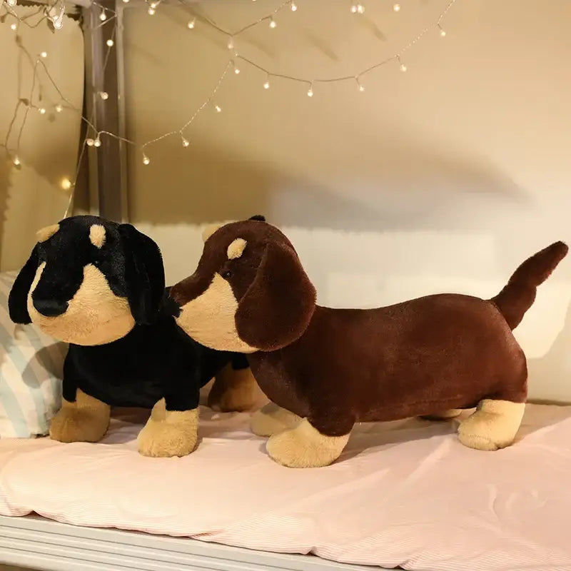 Peluche Teckel Réaliste