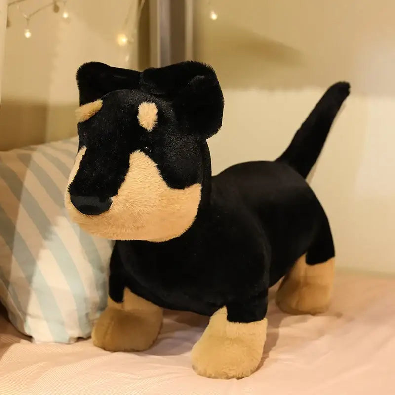 Peluche Teckel Réaliste