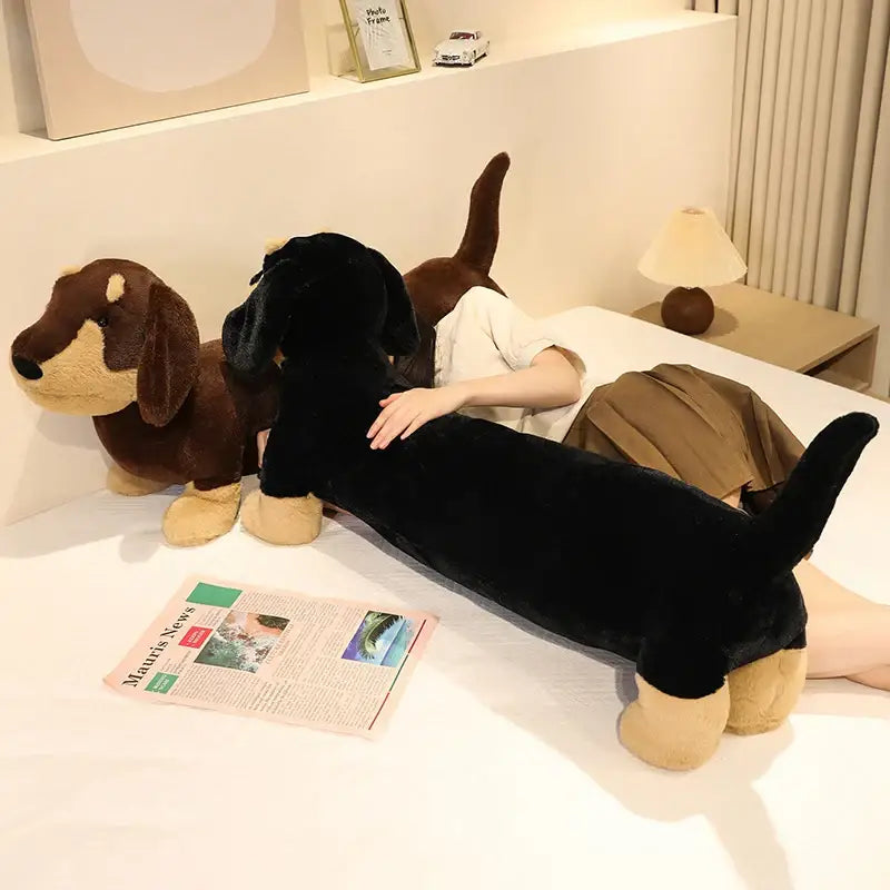 Peluche Teckel Réaliste