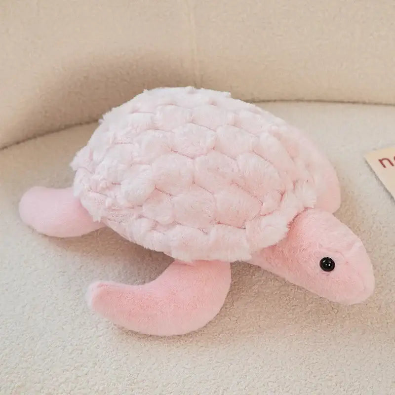 peluche tortue rose - 28cm