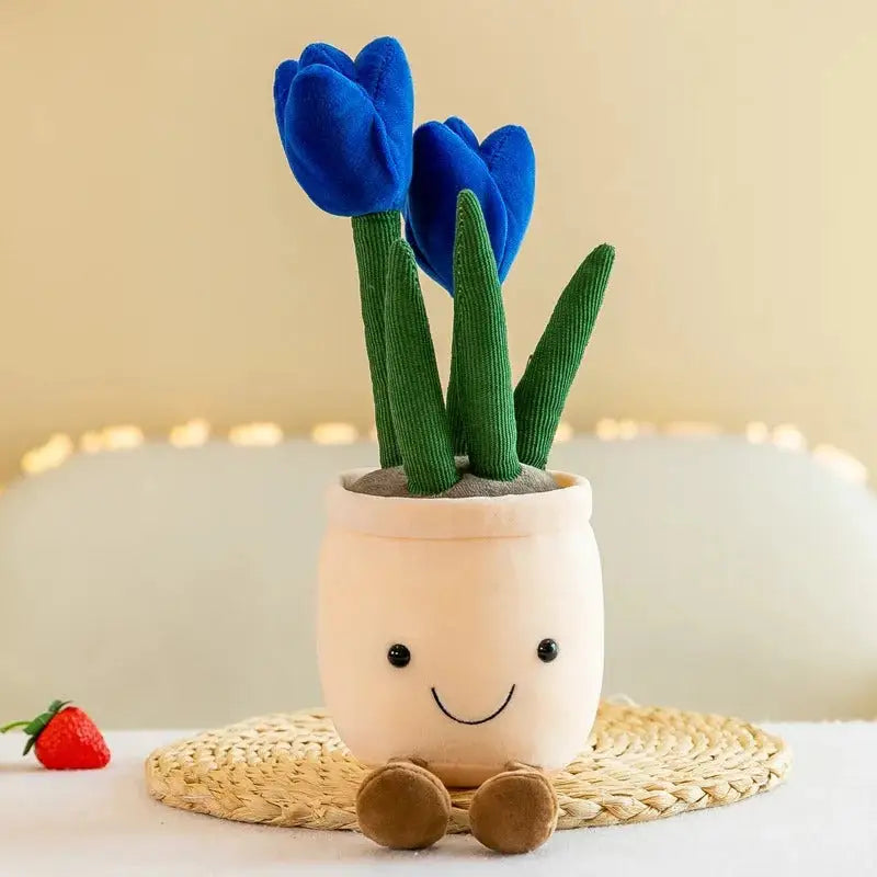 peluche tulipe Bleu