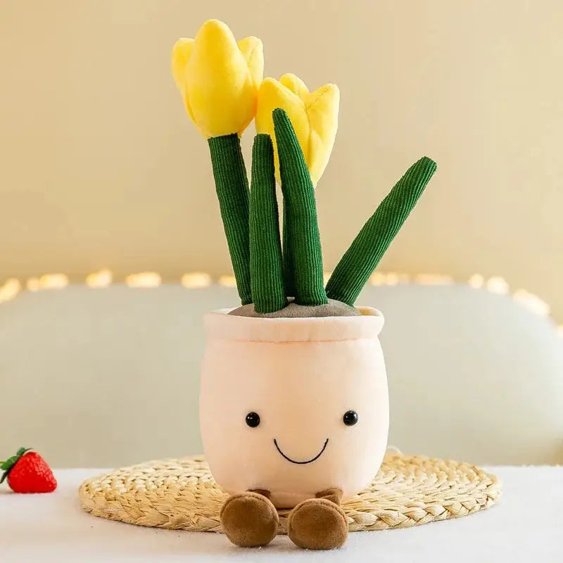 peluche tulipe Jaune