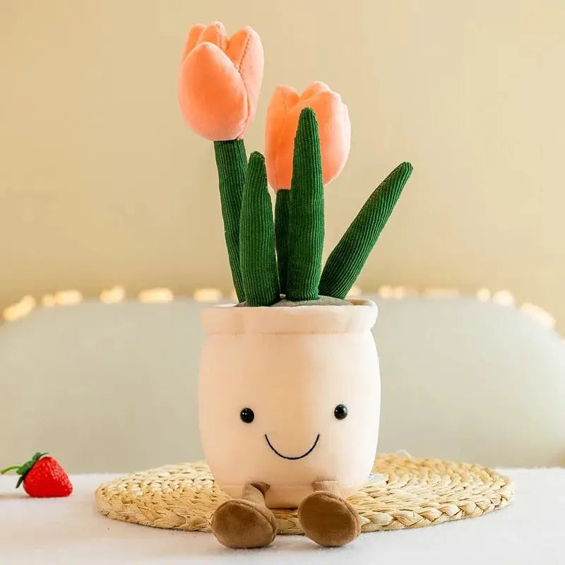 peluche tulipe Rose