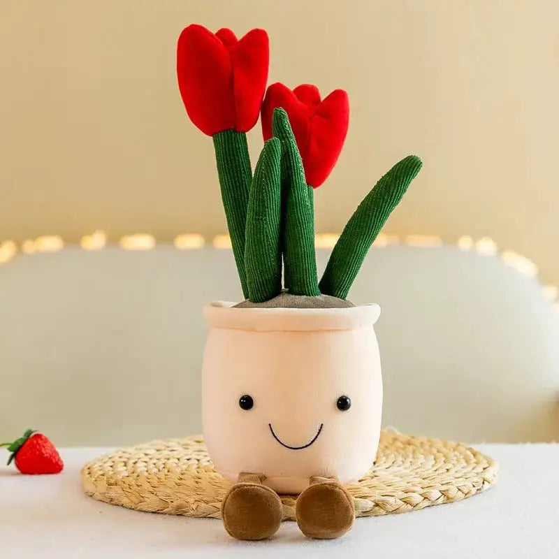 peluche tulipe Rouge