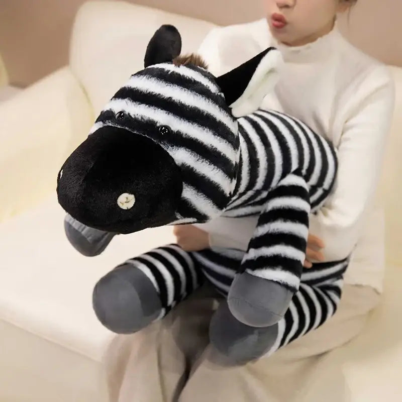 peluche zebre geant