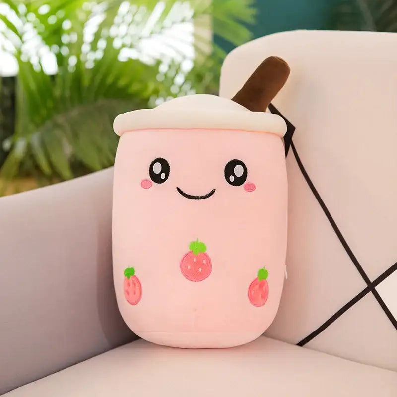 peluches bubble tea - Rose / 20cm