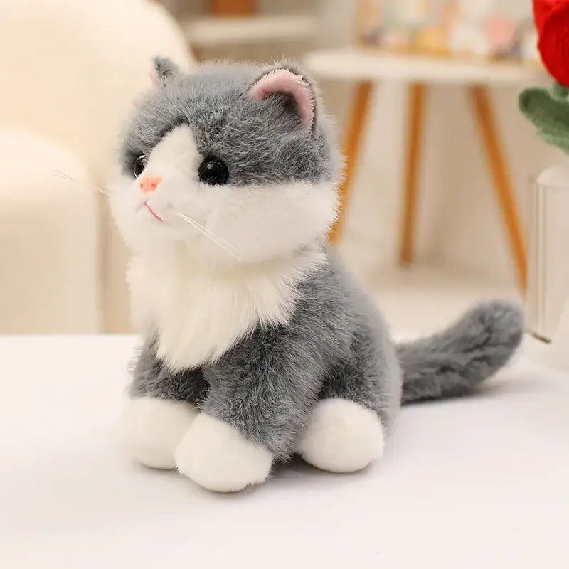 peluches chaton - Gris