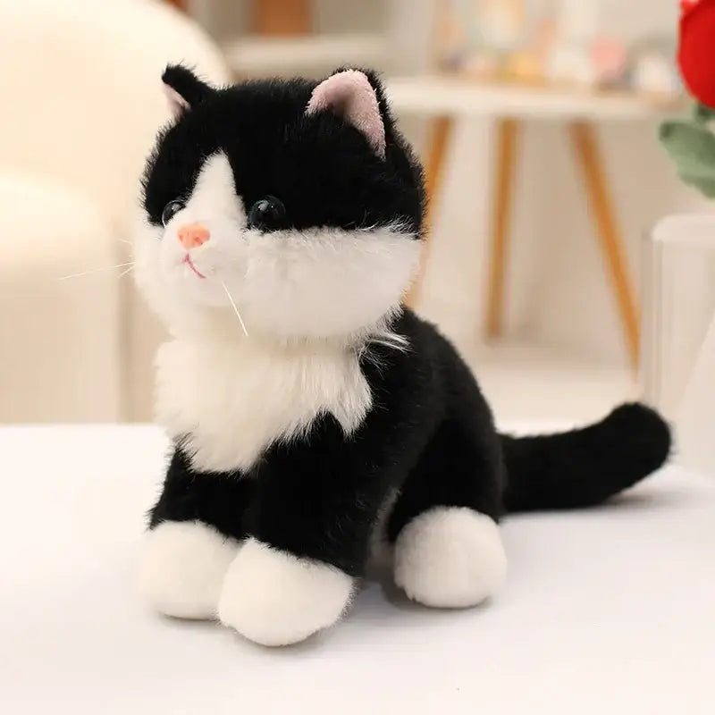 peluches chaton - Noir Blanc