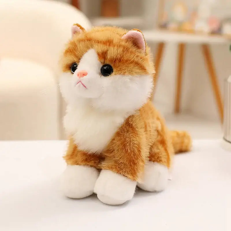peluches chaton - Orange