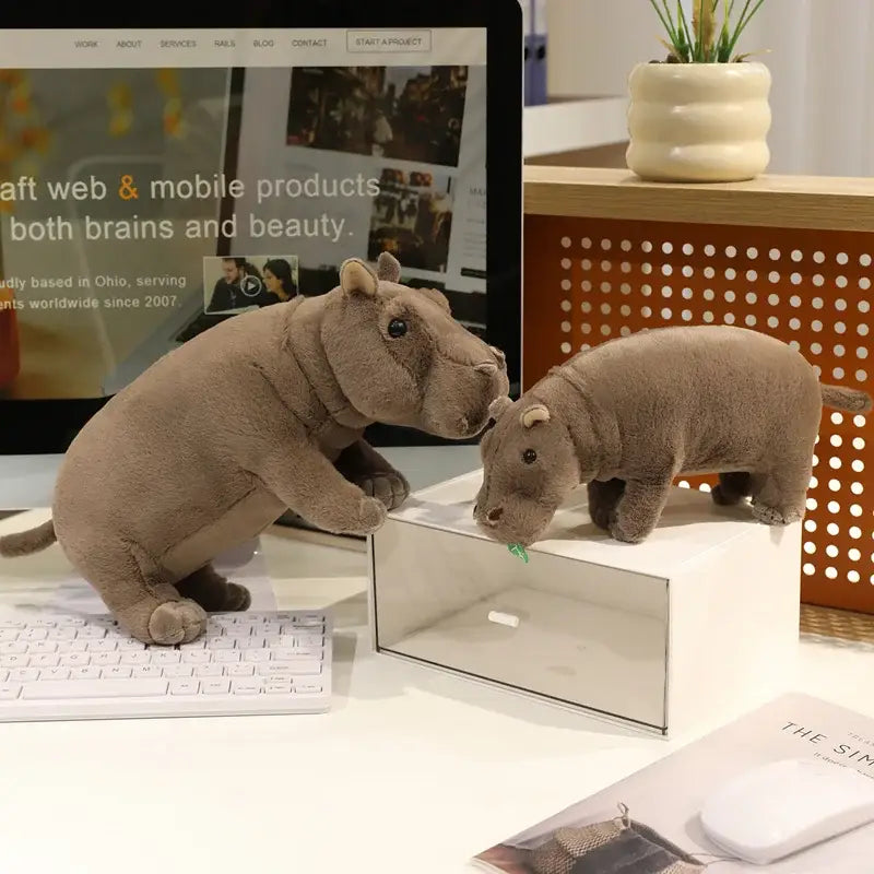 peluches hippopotame