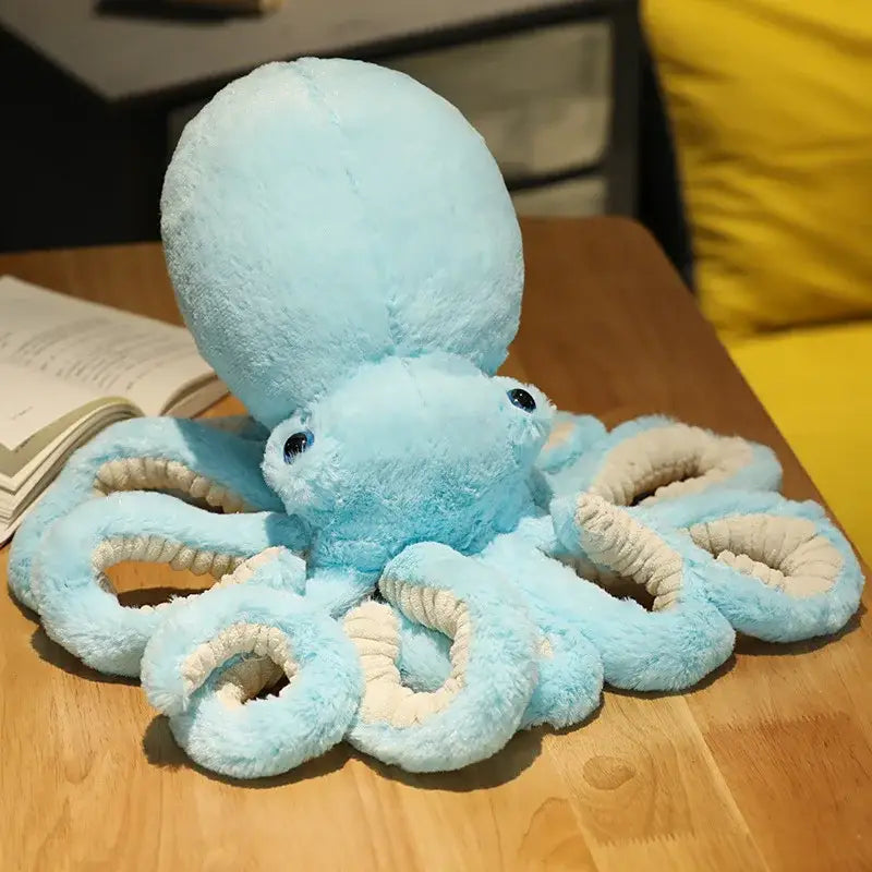 poulpe géant peluche - Bleu / 30cm