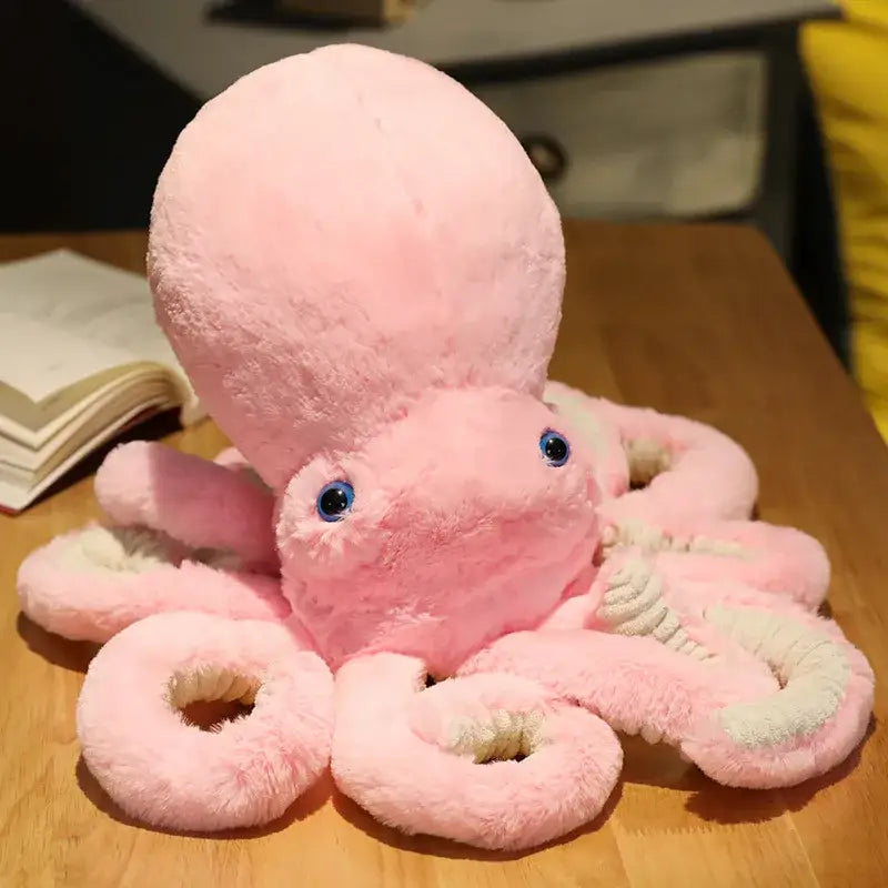 poulpe géant peluche - Rose / 30cm